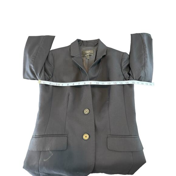 J.Crew Super 120s Navy Blue Wool Blazer Size 4 Office Career Work Business - Picture 8 of 10